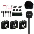 Rode Wireless ME Dual drahtloses Funk-Mikrofon mit Interview Go und Windschutz