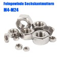 Feingewinde Sechskantmuttern Edelstahl V2A Muttern Mutter M4 M5 M6 M8 M10 - M24