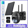 ieGeek Solar Überwachungskamera Aussen Akku 360° PTZ WLAN Kamera Outdoor mit PIR