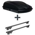 Dachbox LEVUP Cube 370 + Dachträger Menabo für Dacia Logan Kombi/MCV Stepway II