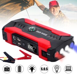 28000mAh 800A Auto KFZ PKW Starthilfe Jump Starter Ladegerät Booster Power Bank