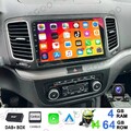 4+64G Android 14 Autoradio Carplay DAB+Kamera GPS Für VW Sharan 7N Seat Alhambra