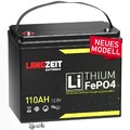 Lithium Batterie 12V 110Ah LiFePO4 Akku Wohnmobilbatterie Solar Boot statt 100Ah