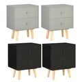2er Set Nachttische Kiefer Massivholz Nachttisch Nachtschrank Schrank Kommode