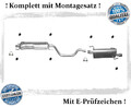 Auspuffanlage für Opel Meriva A 1.8 92KW Auspuff Endtopf Mitteltopf Montagesatz