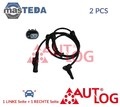 AS4550 ABS SENSOR DREHZAHLFÜHLER VORNE AUTLOG 2PCS FÜR FORD KA 1.2,1.3 TDCI