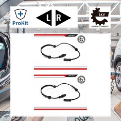 2x ORIGINAL® Esen Skv Sensor, Raddrehzahl Links, Rechts für Renault Espace IV