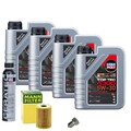 Motoröl 5W30 LIQUI MOLY Top Tec 4300 4L+MANN Ölfilter+Cera Tec+Ölablassschraube