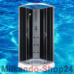DUSCHTEMPEL FERTIGDUSCHE DUSCHKABINE ECHT  GLAS KOMPLETT DUSCHE Wanne 90x90cm !!