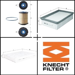 Knecht Filterset, Inspektionspaket passend für Opel MOKKA / MOKKA X MOKKA X VAN
