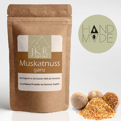 15 Musskatnüsse Muskatnuss ganz 80/85 Muskat Muskatnuß JKR Spices