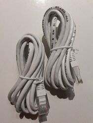 🔌CAT5e Kabel UTP 2 Stück NEU Patchkabel DSL LAN Ethernet Netzwerkkabel 2 m 