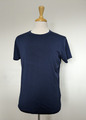 David Gandy Autogramm T-Shirt Herren groß marineblau Baumwolle Komfort Rundhalsausschnitt M&S