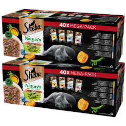 SHEBA 80x85G NATURE'S COLLECTION 4 GESCHMACKSRICHTUNGEN IN SAUCE