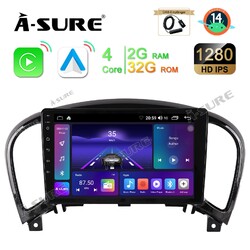 DAB CarPlay 2G+32GB Android 14 Autoradio Für Nissan Juke F15 2010-2014 GPS Navi