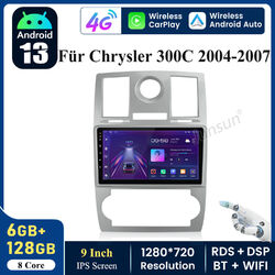 Für Chrysler 300C 2004-2007 Android 13 Autoradio GPS Navi WIFI BT DAB+ 6+128GB