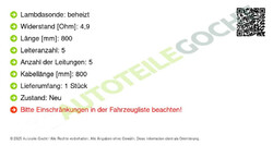 Lambdasonde Lamdasonde für Audi A1 A3 2003-> Magneti Marelli 466016355234