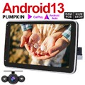 Pumpkin 10.1" Android 13 Autoradio 1 DIN GPS Navi WiFi 4GB 64GB USB DAB +Kamera