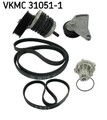 SKF VKMC 31051-1 Wasserpumpe + Keilrippenriemensatz für AUDI VW Kühlung