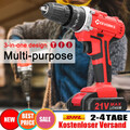 3 in 1 Akkuschrauber Set mit 2 Akkus Ladegerät Schlagbohrschrauber Bohrmaschine