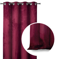 Vorhang Samt Dekoschal Velvet Fensterdekoration Verdunklung Ösen Farbe wählbar