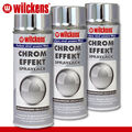 Wilckens 3 x 400 ml Chrom Effekt Spray innen hochglänzend Deko