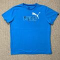  T-Shirt Puma Herren XXL schmale Passform Baby blau federgewicht Sport Rechtschreibung T-Shirt