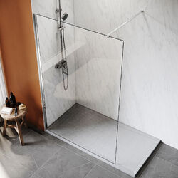 Walk In Duschwand Duschabtrennung 8mm Nano ESG Dusche Duschkabine Duschtür H:200
