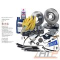 BREMSSCHEIBEN + BREMSBELÄGE BREMSSCHLAUCH VORNE + HINTEN FÜR VW PASSAT 3B 3BG