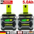 2X 18V 5.0Ah Akku für RYOBI One+ Plus Lithium RB18L50 P108 P104 Batterie
