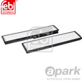 FEBI Innenraumfilter Satz für MERCEDES E-KLASSE W124 S124 C124 A124 1248300118