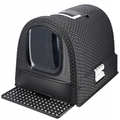 Curver Pet Life Katzentoilette + Spatel, Graphit