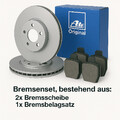 ATE Bremsenset Bremsscheiben & Beläge Vorne für VW