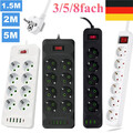 Steckdosenleiste Steckerleiste Mehrfachsteckdose Strom 3-fach 6-fach 2m 3m 5m