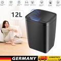 Mülleimer Automatik Sensor Abfalleimer mit Deckel Abfallbehälter Papierkorb 12L