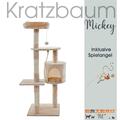 Kratzbaum Katzenbaum Katzenkratzbaum 112 cm Kletterbaum Spielbaum Beige