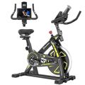Heimtrainer Fahrrad Indoor Cycling Bike mit LCD-Monitor Fitnessbike bis 135 kg