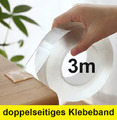 3m Doppelseitiges Klebeband Transparent starker Halt Nano wasserfest abwaschbar