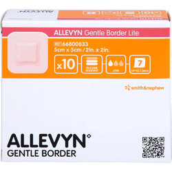 Allevyn Gentle Border Lite 5x5 cm Schaumverb. 10St - 11137564