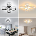30W LED Deckenleuchte Dimmbar 3-Farbige Deckenlampe Wohnzimmer Schlafzimmer Flur