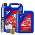 Motoröl 20W50 LIQUI MOLY Touring High Tech 6L+MAHLE Ölfilter +Cera Tec