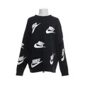 Nike, Sweatshirt, Größe: L, Schwarz/Weiß, Baumwolle/Polyester, Print, Sweat #GxN