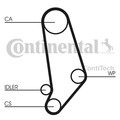 CONTINENTAL CTAM Wasserpumpe + Zahnriemensatz CT539WP1 für AUDI QUATTRO 200 100