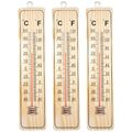 1-8 Thermometer Innenthermometer Außenthermometer Garten Analog Innen Außen Holz