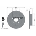 2x Bremsscheibe TEXTAR 92162103 passend für TOYOTA