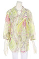 Peter Hahn Blouse Silk Paisley Print D 48 multicolor