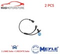 ABS SENSOR DREHZAHLFÜHLER PAAR VORNE MEYLE 114 800 0015 2PCS A FÜR VW SHARAN