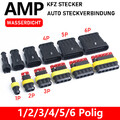 1 2 3 4 5 6 Polig Superseal Stecker Steckverbindung Wasserdicht Auto KFZ Boot