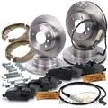 ATEC 4x BREMSSCHEIBE+BREMSBELÄGE+BREMSBACKEN VORN+HI FÜR BMW 1ER 1 ER E81 E87