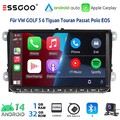 Android13 Autoradio 32G Carplay KAM 9" Für VW Golf 5 Rabbit T5 GPS Nav BT FM RDS